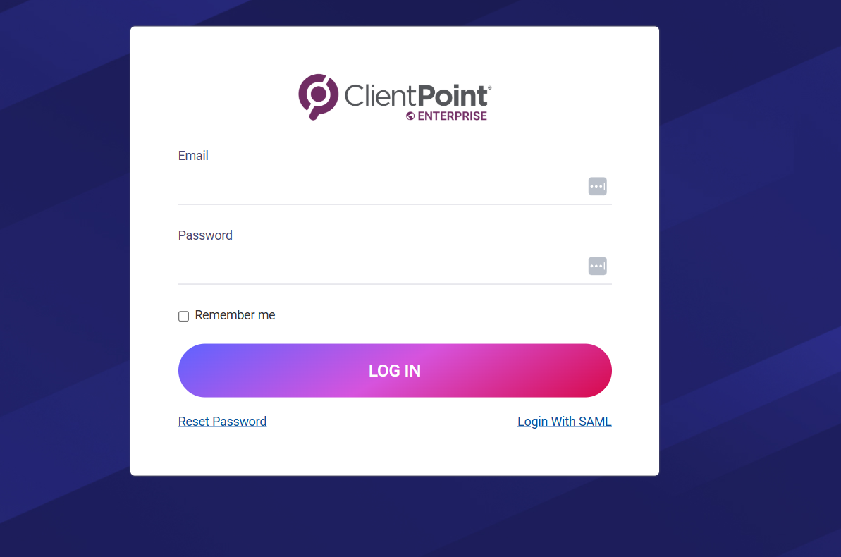 Login Screenshot
